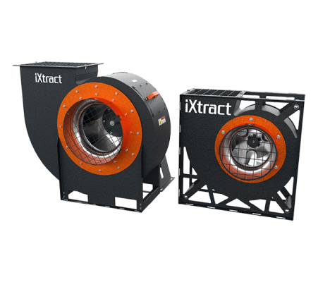 iXtract F-Series Centrifugal Fans - Front View