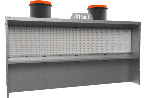 iXtract Dry-Back Spray Booth - Bench - DBS-B-4.4 - Left
