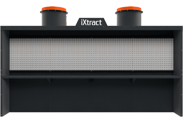 iXtract Dry-Back Spray Booth - Bench - DBS-B-4.4 - Powder Coated - Front