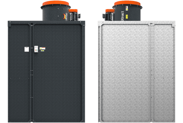 iXtract Dry-back Spray Booth with Bench - Sides
