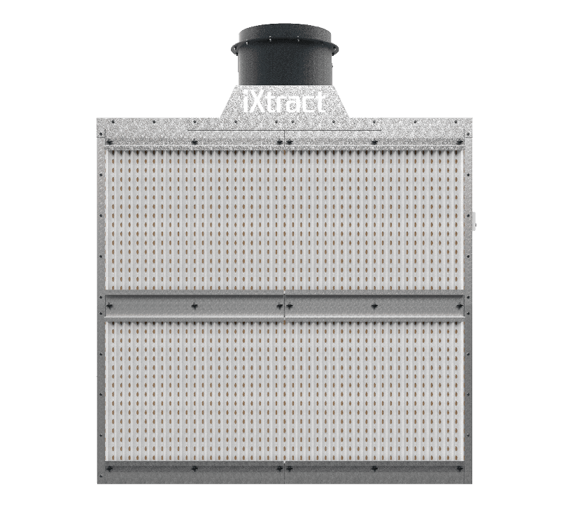 iXtract Dry-back Spray Booth with Canopy - Front