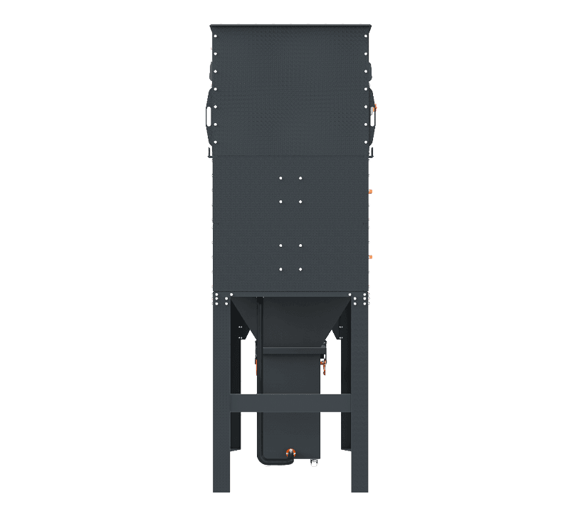 iXtract Large Capacity Bin With Integrated Top Mounted Fan – Horizontal Reverse Pulse Filter - Back