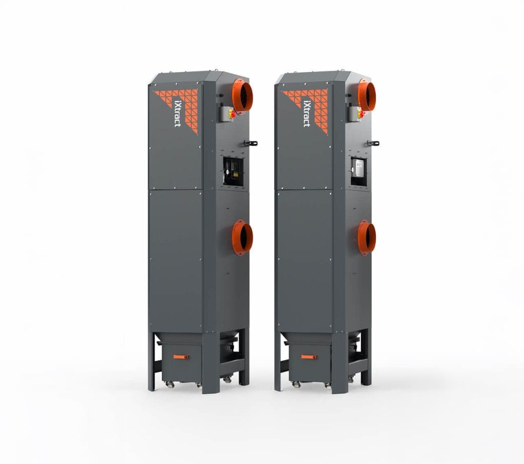 Pulse Filter Module Compact Vertical Reverse Pulse Filter Unit With Integrated Fan | iXtract