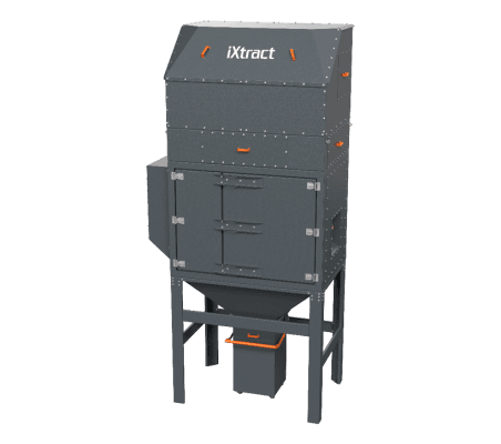 Large Bin Capacity With Integrated Top Mounted Fan – Vertical Reverse Pulse Filter - The Options