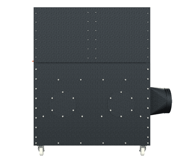 iXtract Enclosed Downdraught Bench with Fan - Back