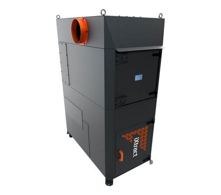 Compact Horizontal Reverse Pulse Filter Unit With Fan - RPF-C-H-1 - Left