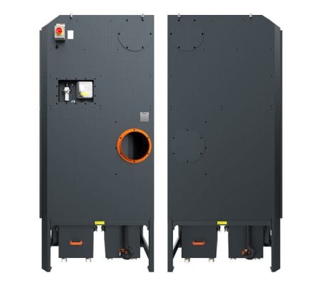 iXtract Compact Vertical Reverse Pulse Filter Unit With Integrated Fan + Twin Filters - Sides