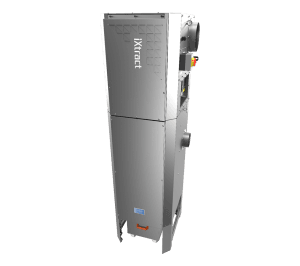 iXtract Compact Vertical Stainless Steel Reverse Pulse Filter Unit With Integrated Fan