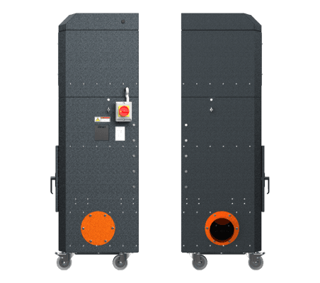 iXtract Compact Mobile Oil Mist Filter Unit - Sides