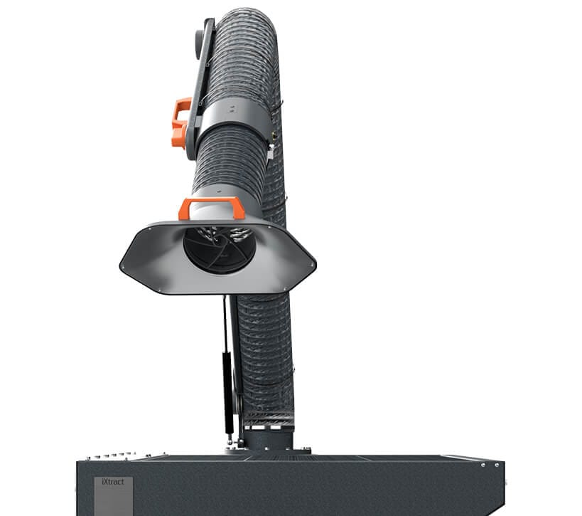 iXtract Integrated Extraction Arm Plasma Cutting Downdraught Bench - Lightweight and Flexible Arm
